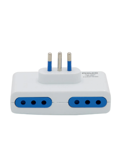 Enchufe Cuádruple 2p + T 10a 250v, Blanco, Philco Color Blanco