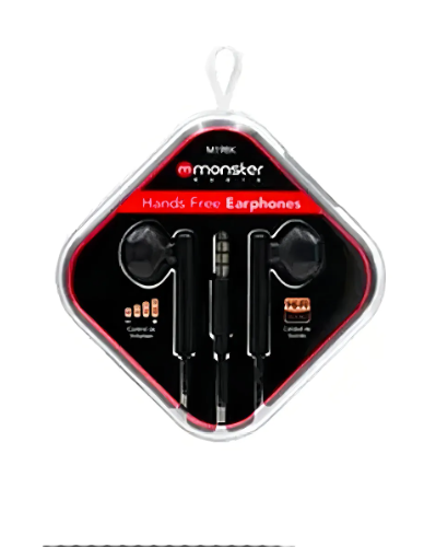 Audifonos Con Microfono Monster M19 Negro