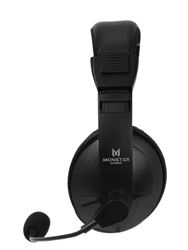 Audifono Gamer Monster 550bk Multiplataforma- Revogames Color Negro