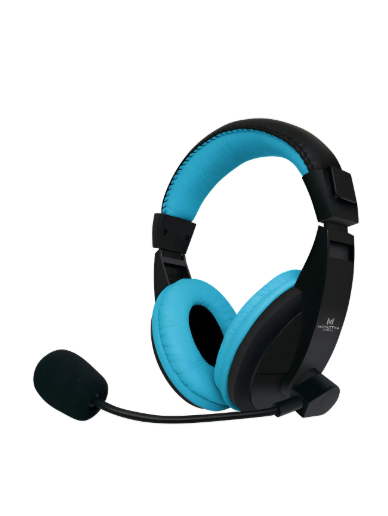 Audífono Gamer Loud 550 Multiplataforma Color Celeste Monster Games