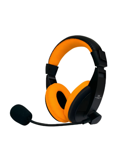 Audifono Gamer Monster Ps4/xbox/switch Con Microfono Naranjo Color Naranja