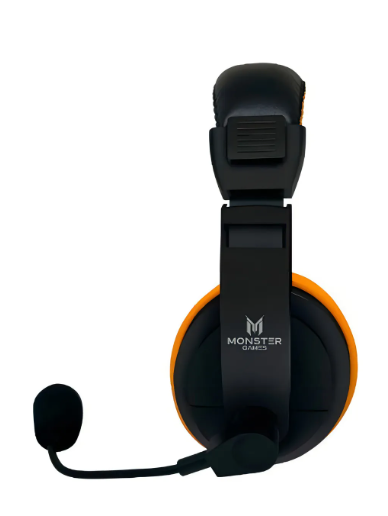 Audifono Gamer Monster Ps4/xbox/switch Con Microfono Naranjo Color Naranja