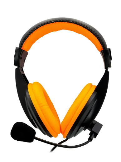 Audifono Gamer Monster Ps4/xbox/switch Con Microfono Naranjo Color Naranja