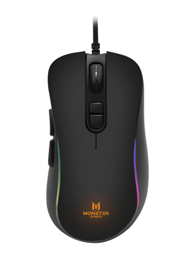 M1042 Mouse Gamer Monster Bold Color Negro