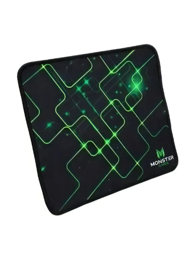 Mouse Pad Gamer Monster Games Start 23x20cm Pa346 Color Negro