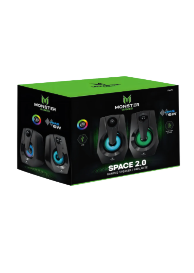 Parlante Pc Gamer Moster Games Space Led