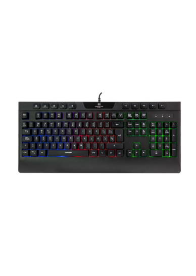 Teclado Gamer Membrana Monster Games Inception Español Usb