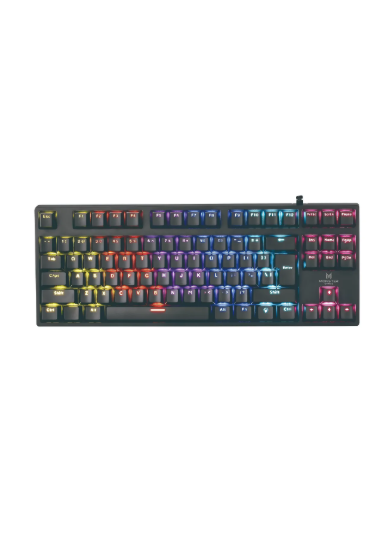 Teclado Gamer Mecanico Tkl Monster Punisher Color del teclado Negro Idioma Español Latinoamérica