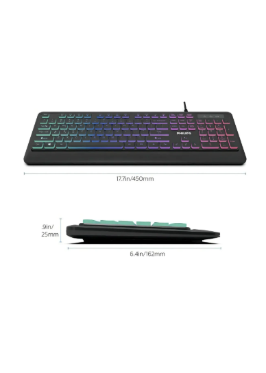 Teclado Gamer Philips G294 Retroiluminado Alambrico