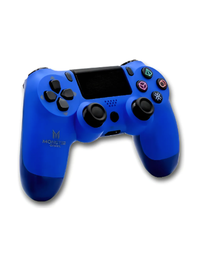 Control Inalambrico Ps4 Monster Games Double Shock Revogames Color Azul