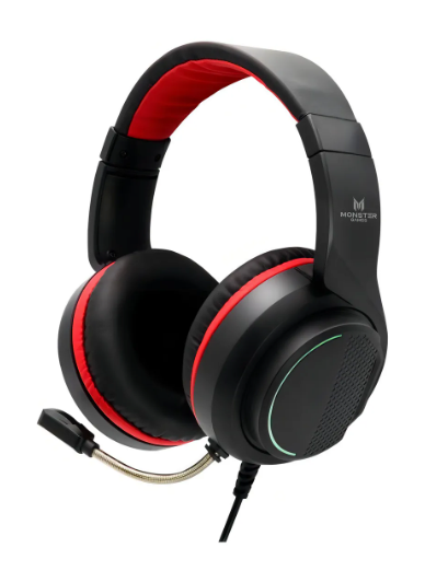 Headset Gamer Monster Snap Color Negro