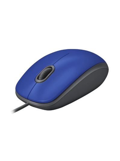 Mouse Alambrico Usb Logitech M110 Blue Silencioso Color Azul