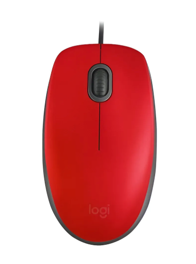 Mouse Logitech Usb M110 Silent 90% Mas Silencioso Rojo