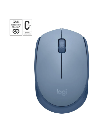 Mouse inalámbrico Logitech Inalámbrico M170  blue grey