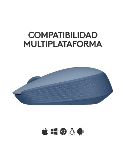 Mouse inalámbrico Logitech Inalámbrico M170  blue grey