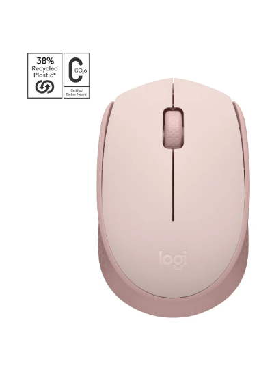 Mouse Inalambrico Logitech M170 Rosado Color Rosa
