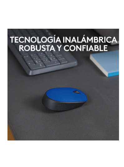 Mouse Inalambrico Logitech M170 Azul