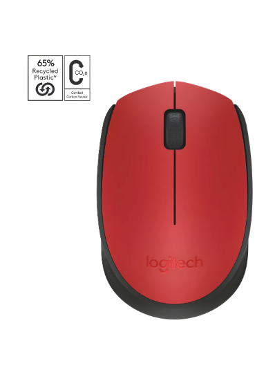 Mouse Inalambrico Logitech M170 Rojo