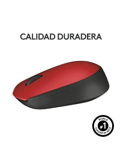 Mouse Inalambrico Logitech M170 Rojo