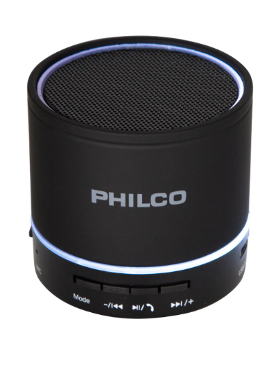 Parlante Portátil Bluetooth 3w P295 Negro, Philco Color Negro