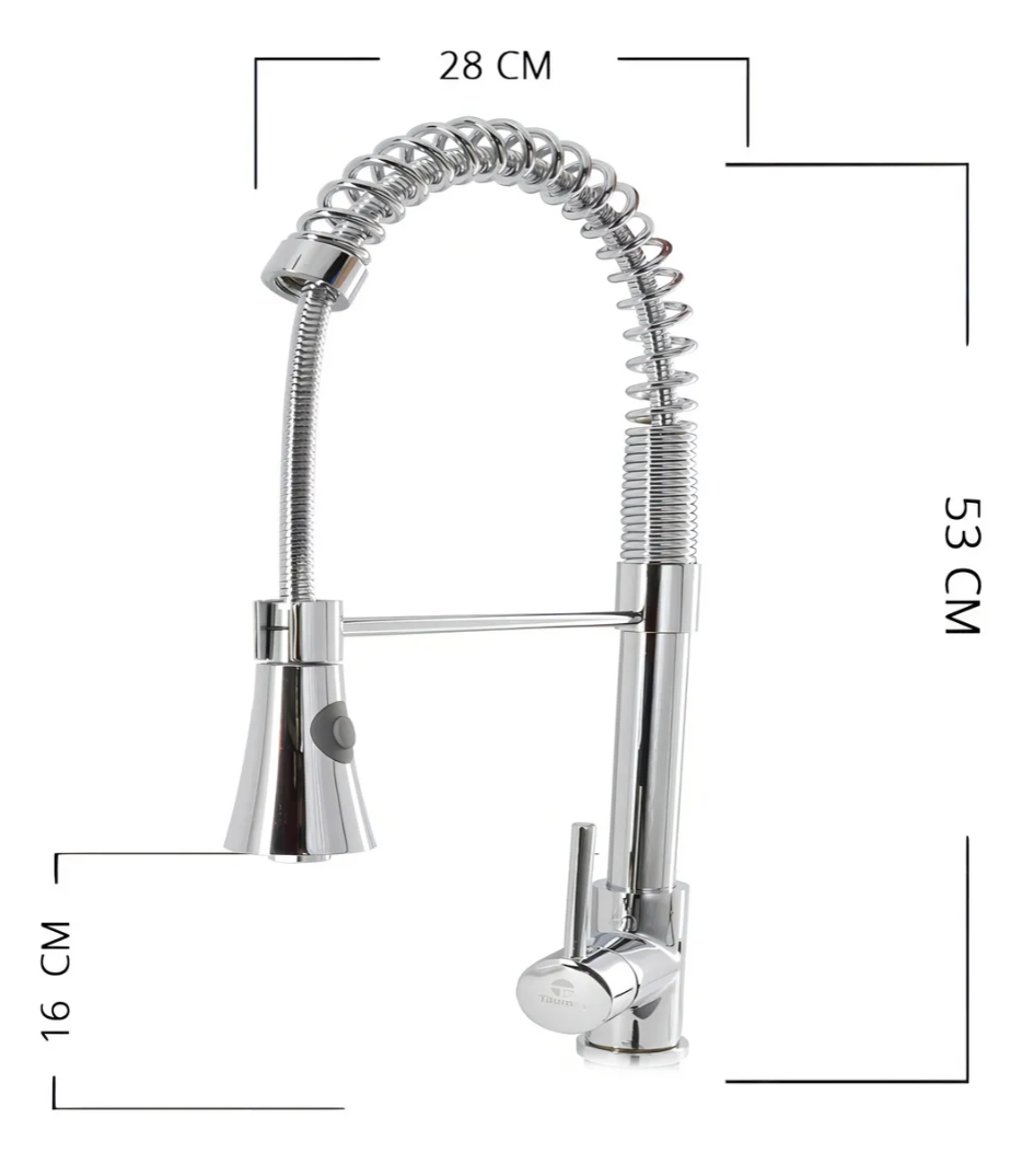 Llave Monomando Lavaplatos Profesional Color Plateado