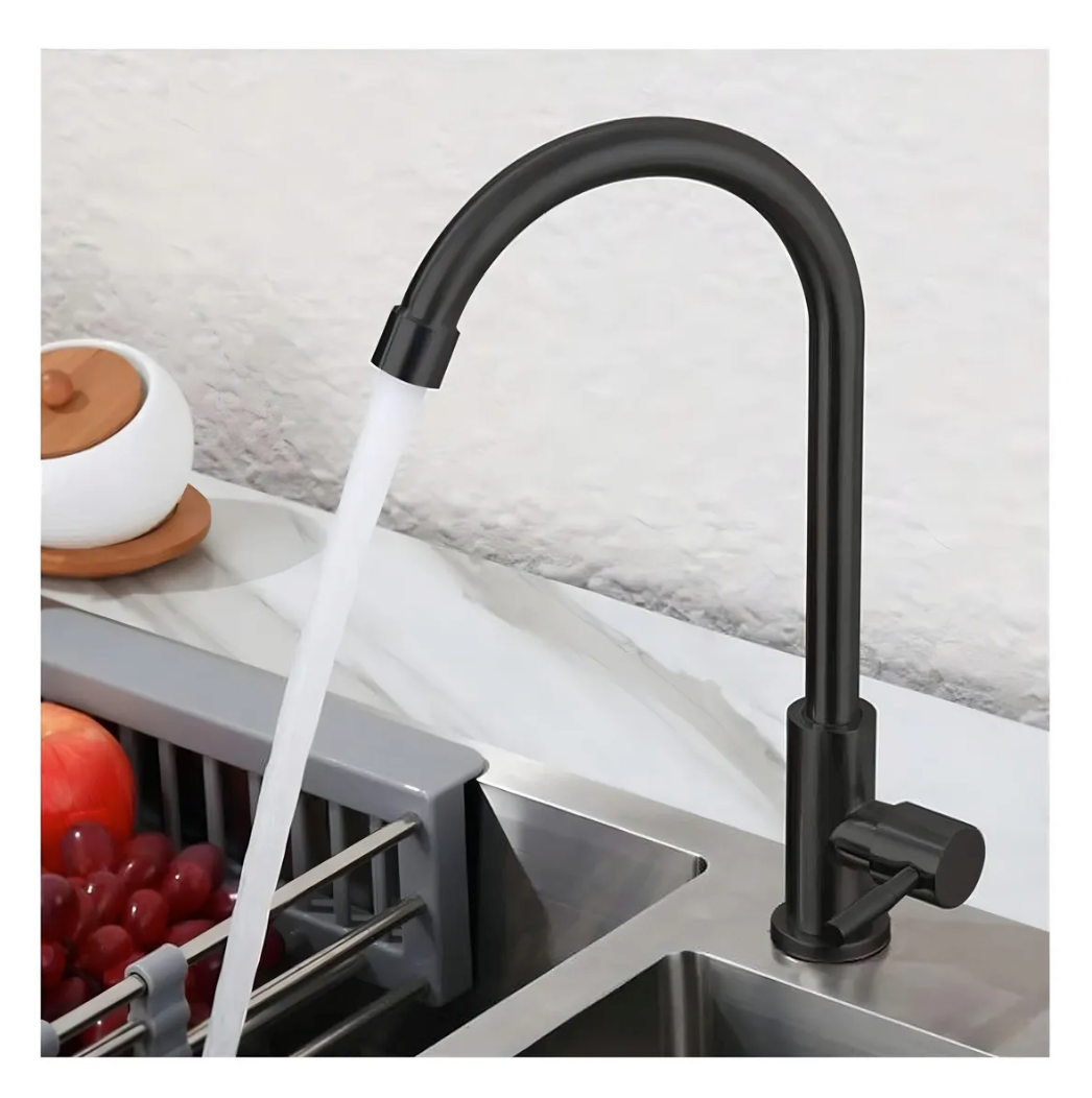 Llave Lavacopas Negro Mate Agua Fria O Caliente Notte Taumm