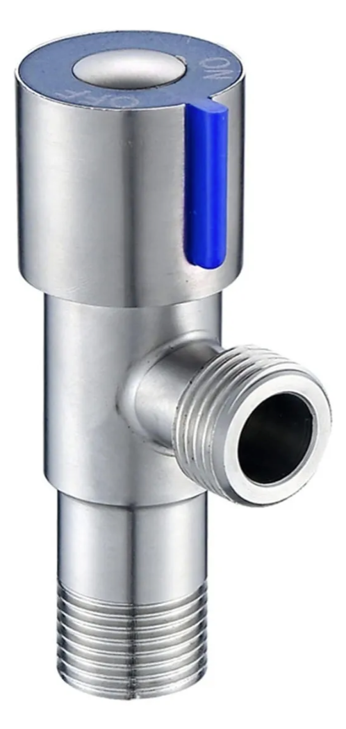 Llave Angular He-he 1/2 Acero Inoxidable Para Estanque Taumm