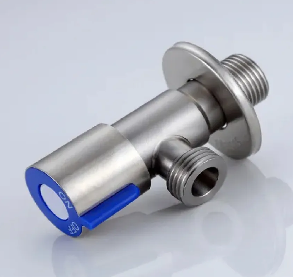 Llave Angular He-he 1/2 Acero Inoxidable Para Estanque Taumm