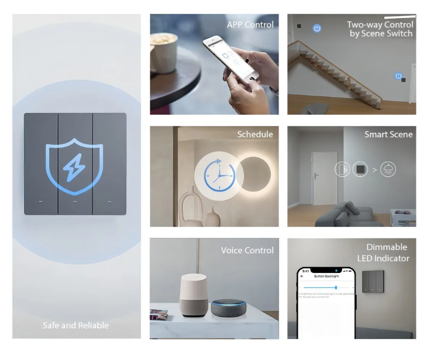 Interruptor Wifi De Pared Sonoff Switchman M5 De 1 Canal