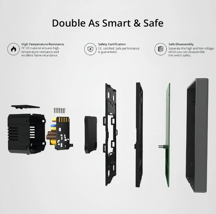 Interruptor Wifi De Pared Sonoff Switchman M5 De 1 Canal