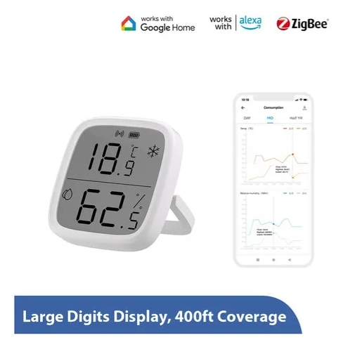 Sonoff Snzb-02d Sensor Temperatura Humedad Zigbee C/display