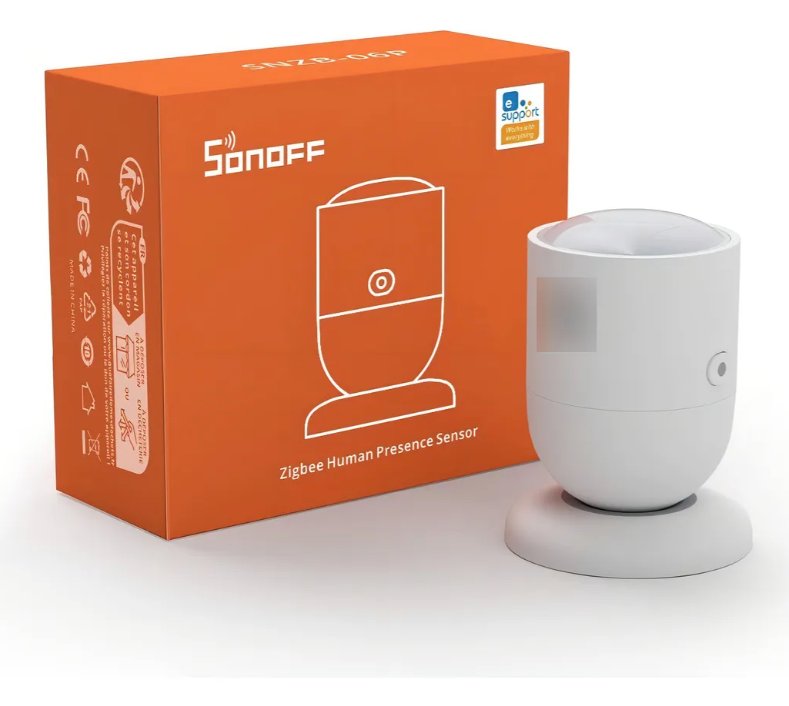 Sensor De Presencia Humana Zigbee Sonoff Snzb-06p Blanco