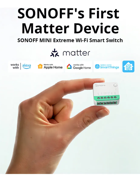 Interruptor Wifi Sonoff Mini Extreme - Matter Compatible MINIR4M