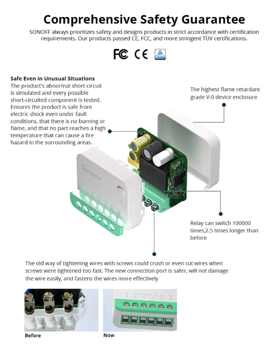 Interruptor Wifi Sonoff Mini Extreme - Matter Compatible MINIR4M