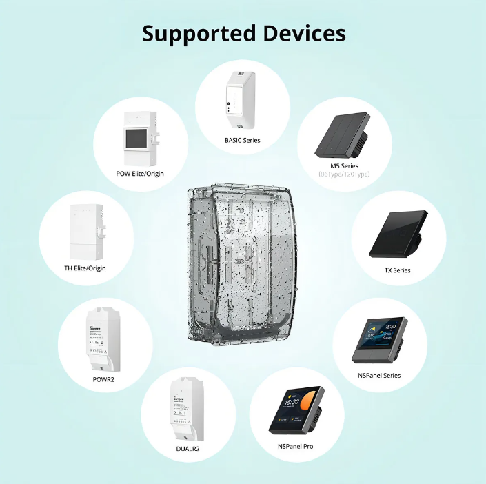 Caja Impermeable R2 para Interruptores Sonoff Waterproof Box R2