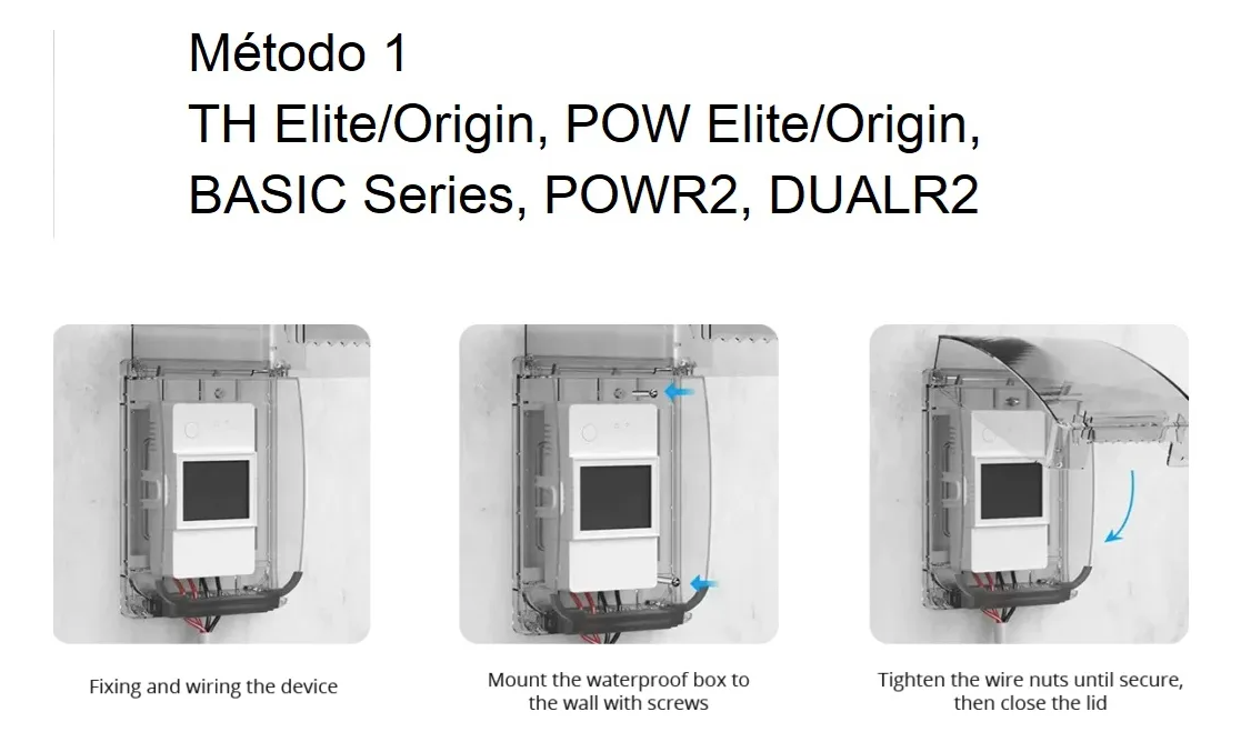 Caja Impermeable R2 para Interruptores Sonoff Waterproof Box R2