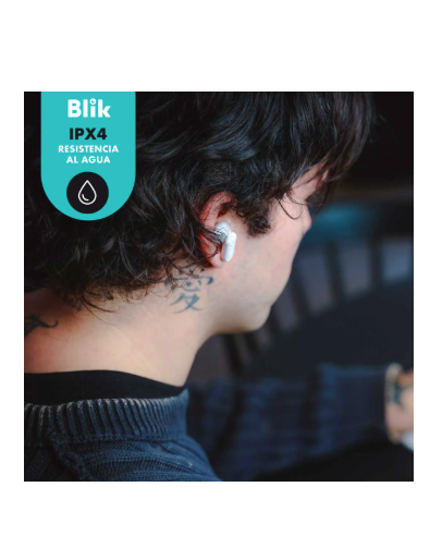 Audifonos Bluetooth Inalámbricos Blik Air500 Blanco