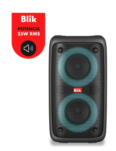 Parlante Karaoke Blik Voice3 Bluetooth Con Micrófono Color Negro