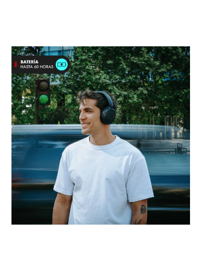 Audífonos Bluetooth Blik Soul900 Cancelación De Ruido 60 Hrs Color Negro