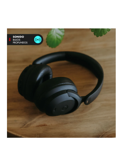 Audífonos Bluetooth Blik Soul900 Cancelación De Ruido 60 Hrs Color Negro