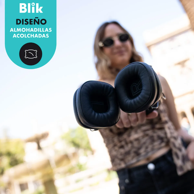 Audífonos Bluetooth Blik Feel250 16 Hrs Color Negro