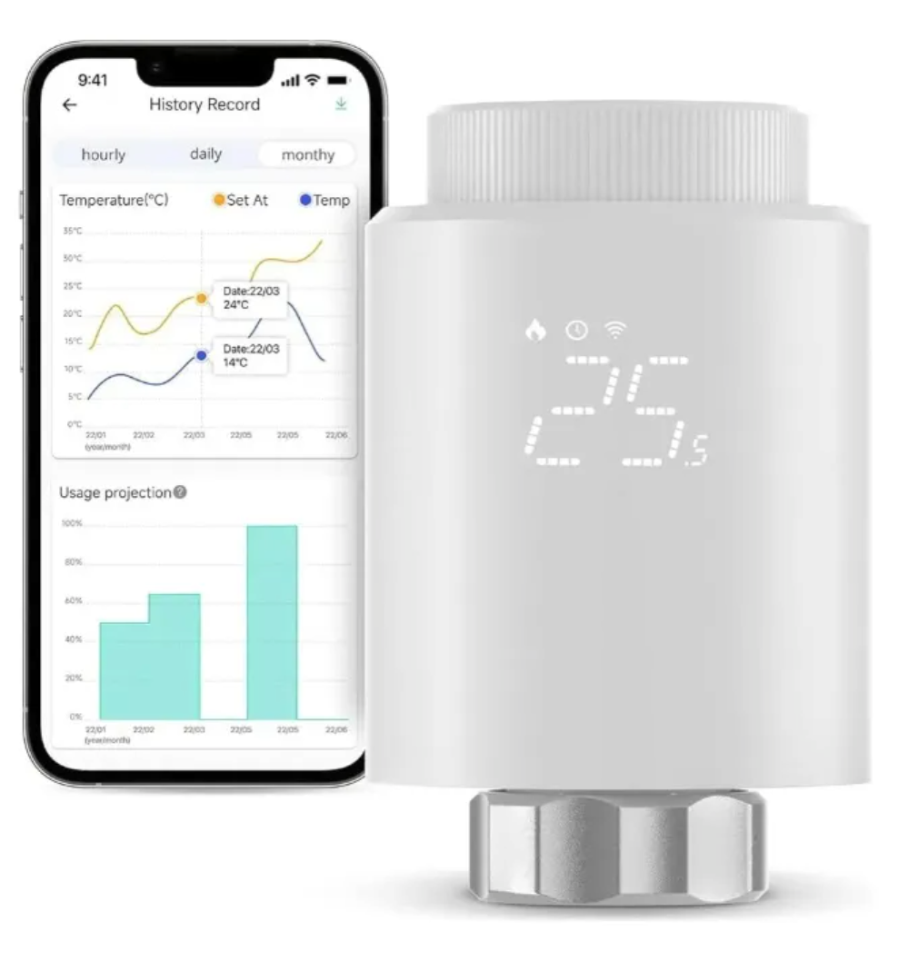 Válvula Termostato Zigbee Para Radiador - Sonoff