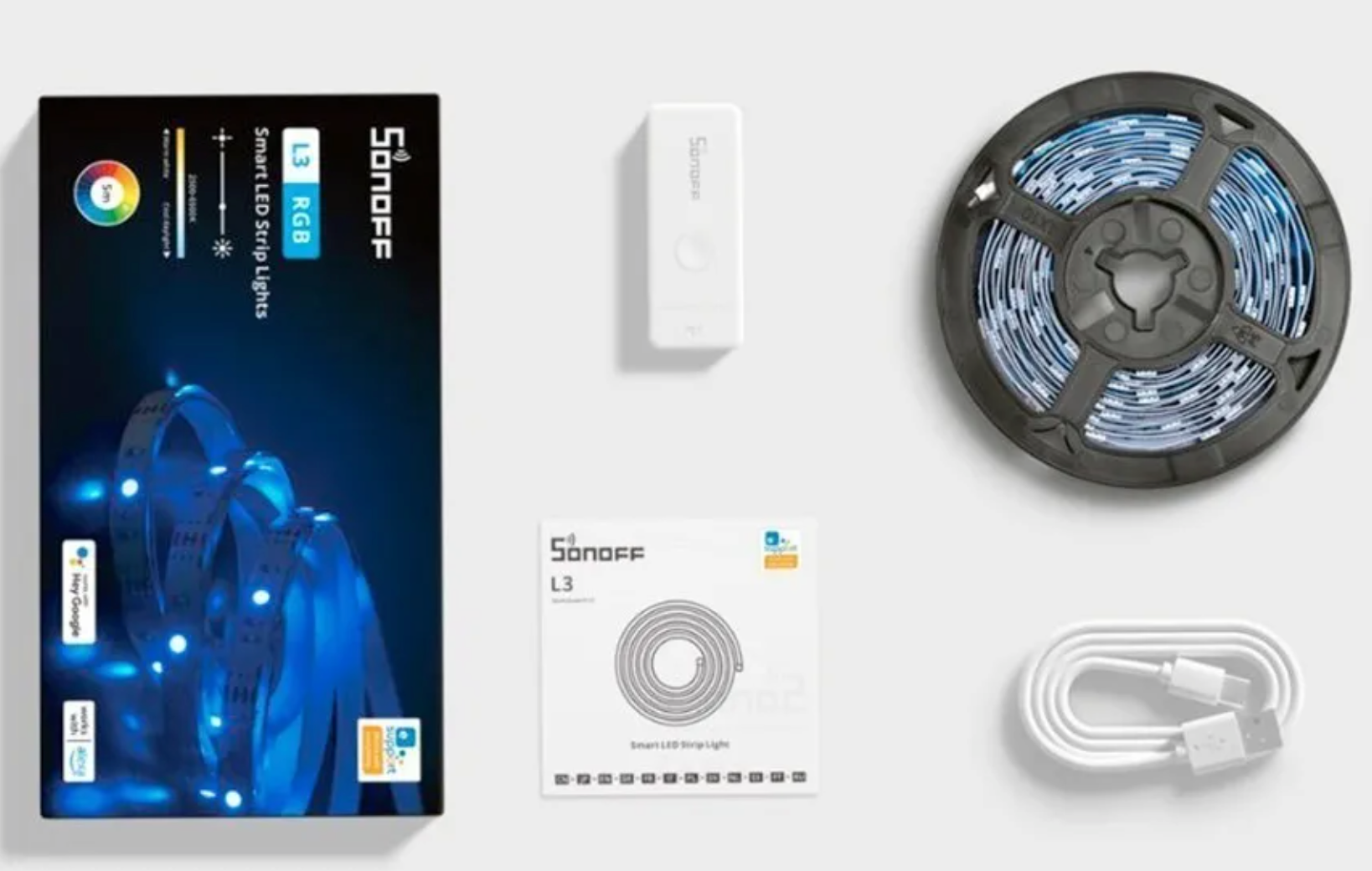 Tira Led Wifi Rgb Sonoff L3 5m Ip20