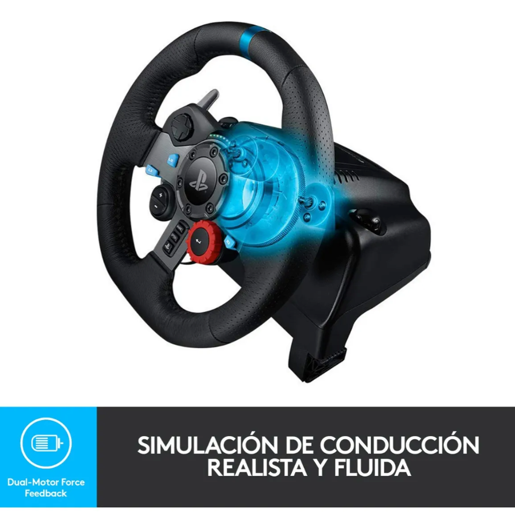 Volante para videojuegos Logitech G29 G29 DRIVING FORCE color negro
