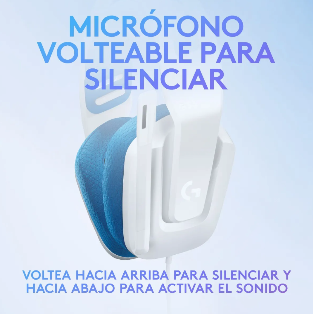 Audifono Gamer Logitech G335 White Pc/ps4/switch/xbox Color Blanco