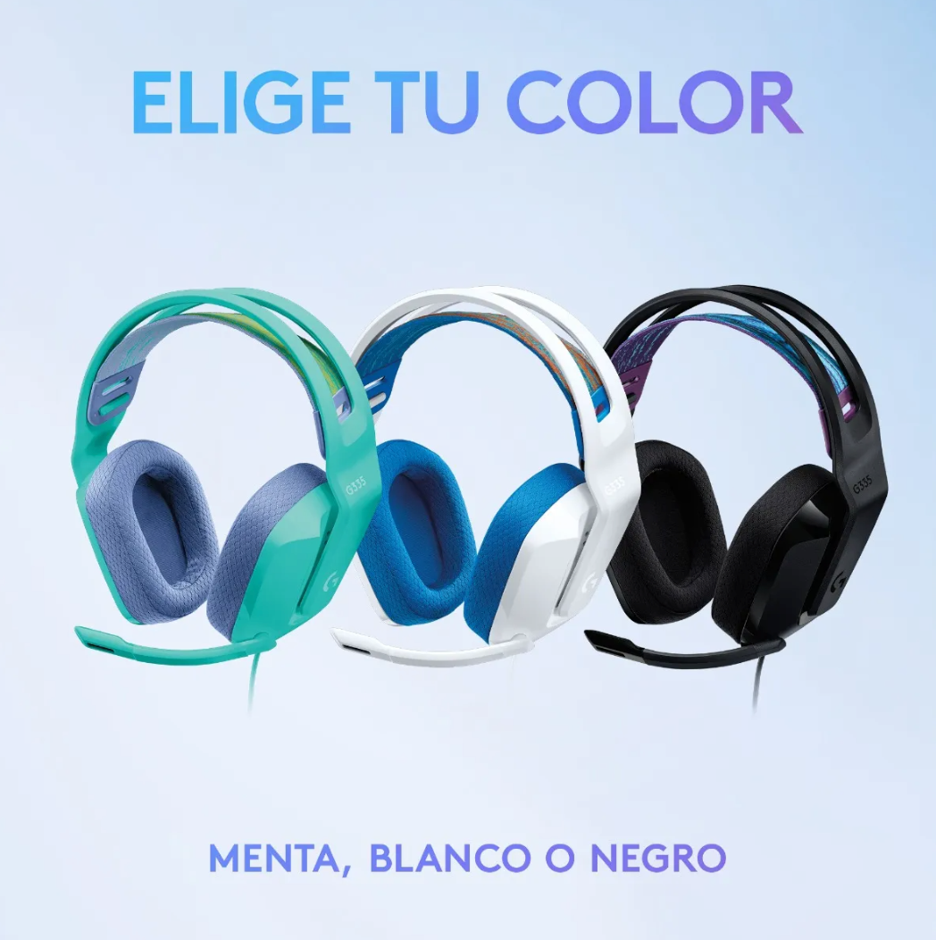 Audifono Gamer Logitech G335 White Pc/ps4/switch/xbox Color Blanco