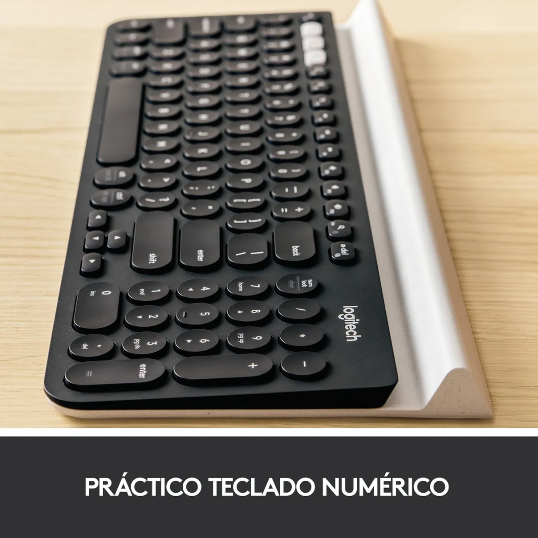 Teclado Bluetooth Multi-device Logitech K780 Color del teclado Negro Idioma Español Latinoamérica