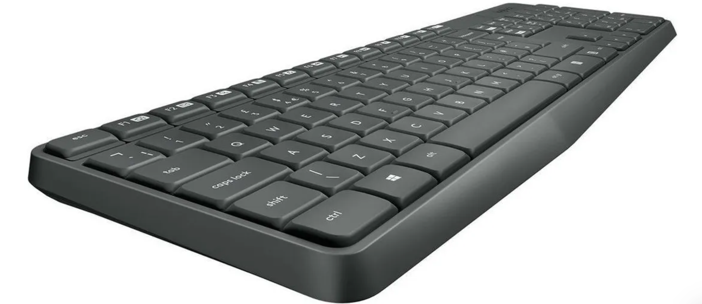 Kit Teclado Y Mouse Inalambrico Logitech Mk235 Color del teclado Negro