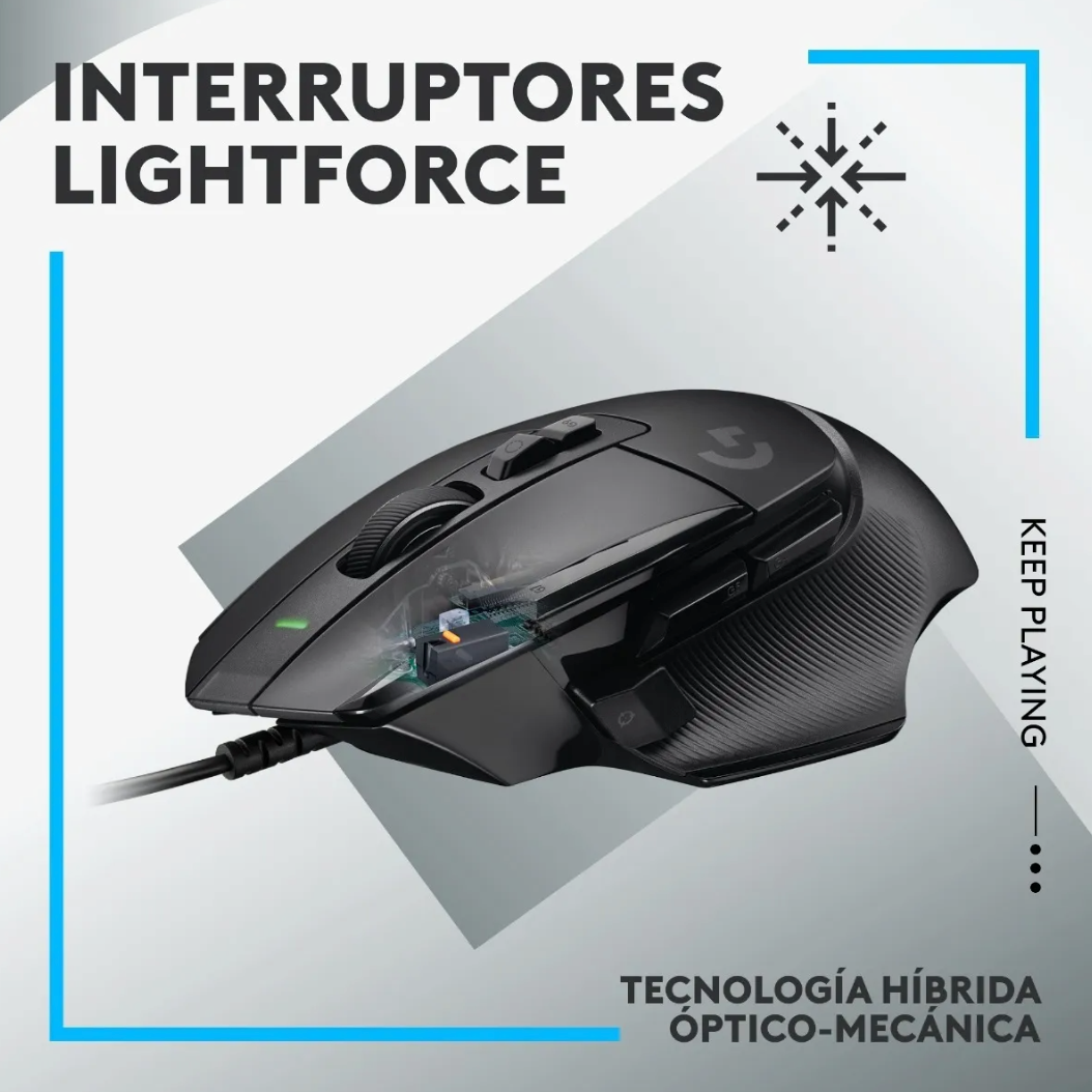 Mouse Gamer Logitech G502 X Black 25k Color Negro