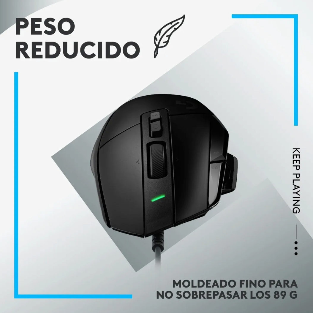 Mouse Gamer Logitech G502 X Black 25k Color Negro